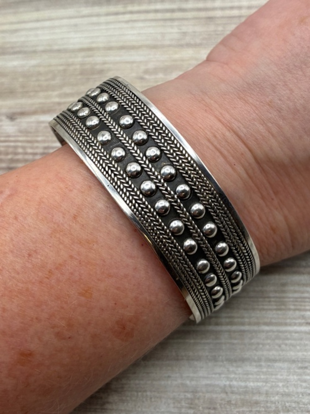 Unique Sterling Silver .925 Cuff Bracelet